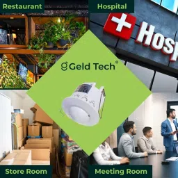Geld Tech Microwave Motion Sensor False Ceiling | detects humans | Pack of 5 Wired Sensor Security System image 5