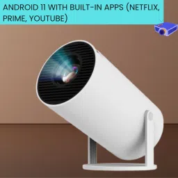 Guggu Mini HD Projector for Home 4KSupport With Built-in App Netflix/Prime/YouTubeH131 (4500 lm / 1 Speaker / Wireless / Remote Controller) Portable Projector-14
