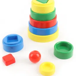 zokato Pyramid Shape Stacker Multicolour image 4