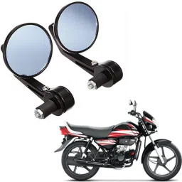Manual Rear View Mirror, Dual Mirror, Driver Side For Hero HF Dawn-16