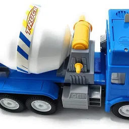 Cement Mixer Vehicles Truck Toy for Kids Friction Power Toy Trucks Light & Sound-image-98