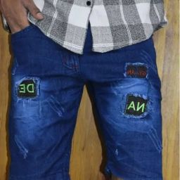 Embellished Men Denim Blue Denim Shorts-image-61