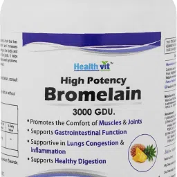 High Potency Bromelain 3000 GDU/Gram Natural Supplement,Non-Synthetic, 500 mg-3