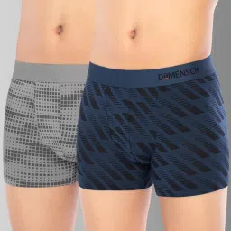 Pack of 2 Micro Modal Stretch Anti-Bacterial Printed Men Trunk-picture-1
