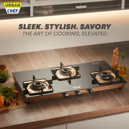ISI Certified Rose Gold Gas Stove with High Powered Brass Burner Glass Manual Gas Stove-image-85