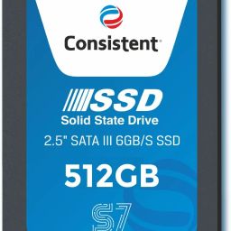 Consistent S7 512 GB Desktop, Laptop, All in One PC's Black SATA III Internal Solid State Drive (SSD) (CTSSD512S7)-image-85