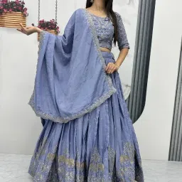 Embellished Semi Stitched Lehenga Choli-image-38