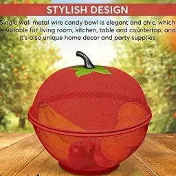 Apple Shape Net Fruits Basket For Kitchen Steel Fruit & Vegetable Basket-image-25