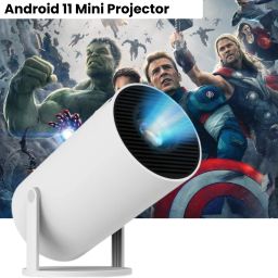 SACRO Smart Projector for Home 4K Support Rotabable Design withApp Netflix,YouTubeX338 (4500 lm / 1 Speaker / Wireless / Remote Controller) Portable Projector-image-22