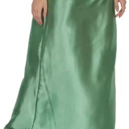 house of common Light green satin petticoat Pure Satin, Pure Silk Petticoat-image-69