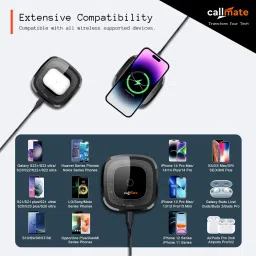 Callmate 15W C-Thru Wireless Fast Charging Pad, Universal Compatibility Charging Pad image 4