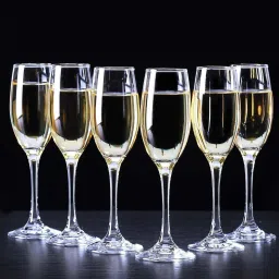 (Pack of 6) pp-13-1 Classic Tulip Champagne and Wine Glass 180ml Glass Set Wine Glass-image-74