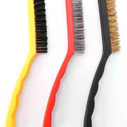 Cleaning Brush Tool Kit, Brass, Nylon, Steel Bristles, Stove Cleaning Brushes Handle Scratch Brush-13
