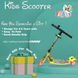 Stylo Scooty Metal Frame,3 Adjustable Height Kids Scooter-62