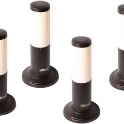 bene Benjamin Bollard 32 cm (Milky, Black, Pack of 6) Post Light Outdoor Lamp-picture-11