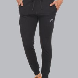 Men Solid Black Track Pants-image-71