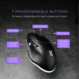 Kreo Hive Lite RGB Wired Membrane Gaming Keyboard and Hawk Wired Gaming Mouse Combo Set Designed for Gaming image 4