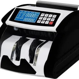 Drop2Kart Cash Counter - Counts All INR with UV/MG/MT/IR Sensors, Dual Display+Dual Motor, Fake-Note Alarm with After Sales Service Support Note Counting Machine-12