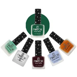 FORFOR Power Matte Set Of 6 Long Lasting Nail Polishes - 6 ml Each image 5