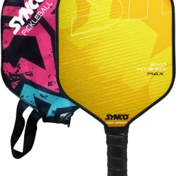 Pickleball Paddle Racket Hybrid Yellow | Picklebat with Cover and Cushion Grip| Pickleball Paddle-33