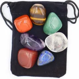 Chakra Stones Healing Crystals ,Tumbled and Polished Regular Rectangular Crystal Stone-12
