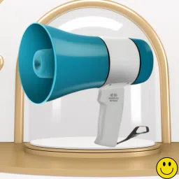 Handheld Megaphone with Siren, Microphone & Rechargeable for Outdoor EventsB8 Megaphone Portable Megaphone Siren Loudspeaker Function &Long Battery BackupI8 Outdoor PA System-36