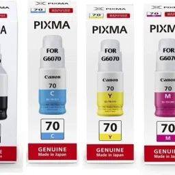 CAN PIXMA CANON G 6070 MEGA TANK ALL IN ONE WIFI COLOR INK TANK PRINTER INK GI70 Black + Tri Color Combo Pack Ink Bottle-22