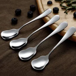 Ice cream spoon set of 4 Stainless Steel Ice-cream Spoon, Ice Tea Spoon, Soup Spoon, Table Spoon, Tea Spoon, Coffee Spoon Set-image-79