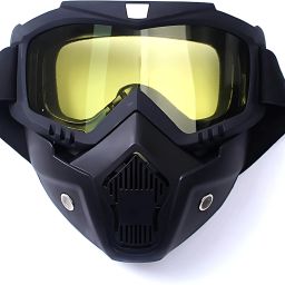 Riding Armor Face Protective Cover Windproof Night Vision Glasses & Dust Filter Decorative Mask-image-9