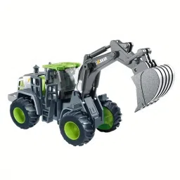 Friction Powered Construction Excavator Truck Pull Back Vehicle JCB Toy for Kids-20