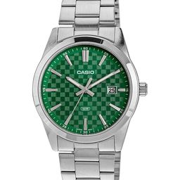 CASIO Men Patterned Dial & Stainless Steel Straps Analogue Watch A2243-58