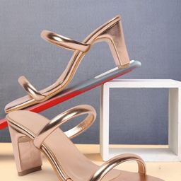 ICONICS Open Toe Block Heels-7