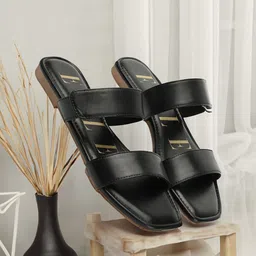 ELLE Two Strap Open Toe Flats-12