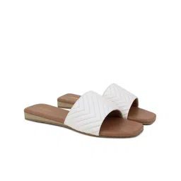 PEPITOES Textured Open Toe Flats-45