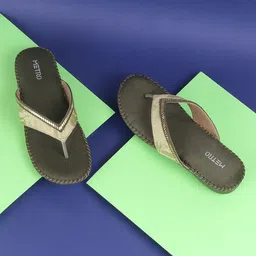 Metro Embellished Open Toe Flats-image-32