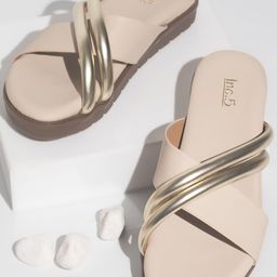 Inc 5 Open Toe Flats-26