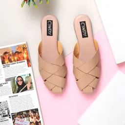 Cindy Strappy Open Toe Flats image 1