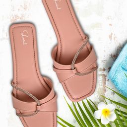 Shoestail Open Toe Flats-26