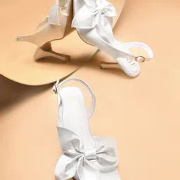 JM Looks Women Slim Heels Sandals With Bows-34