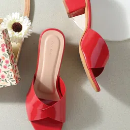 CLOG LONDON Peep Toes Block Heels-19