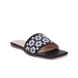 Sherrif Shoes Printed Open Toe Flats image 3