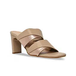 Rocia Colourblocked Square Toe High Block Heels image 4