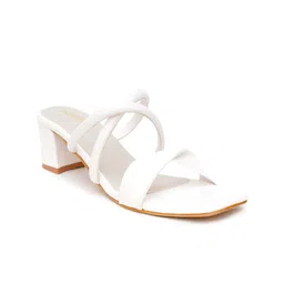FABBHUE Open Toe Block Heels image 2