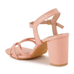 HEELSNFEELS Backstrap Open Toe Block Heels image 3