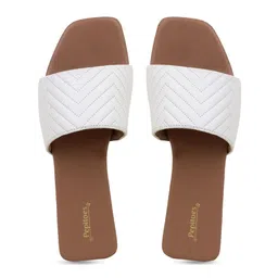 PEPITOES Textured Open Toe Flats image 4
