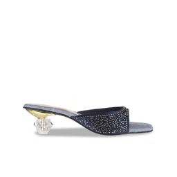 Metro Embellished Block Mules with Bows image 3