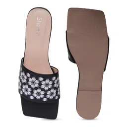 Sherrif Shoes Printed Open Toe Flats image 5