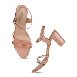 Shezone Strappy Open Toe Block Heels image 2