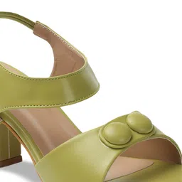 ICONICS Studded Open Toe Block Heels image 5