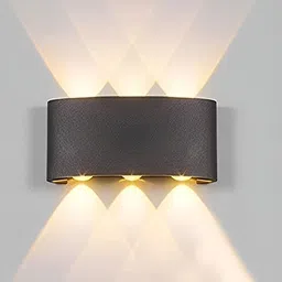 SPARK WORLD Black Aluminium Quirky Rectangle Shaped Wall Lamp-20